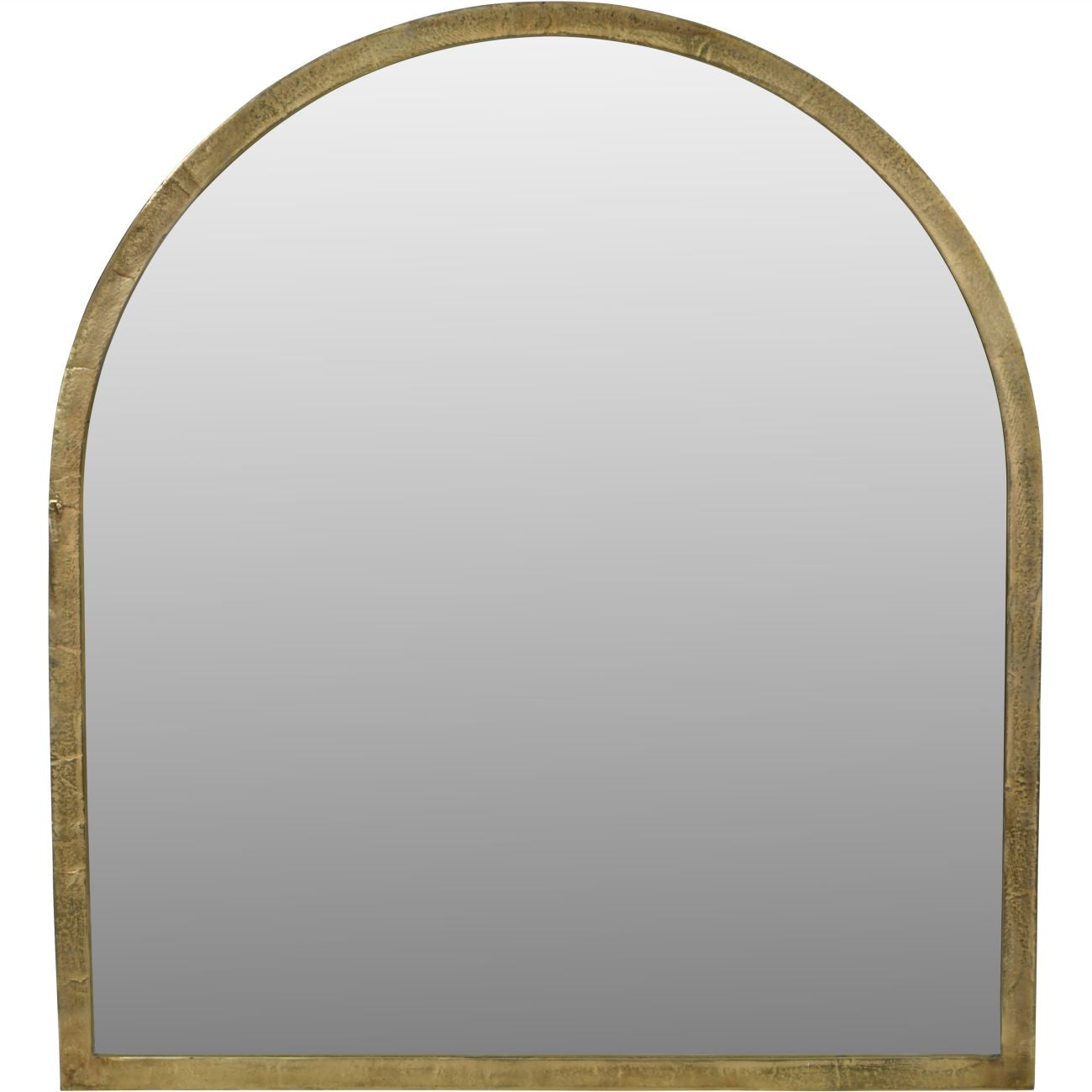 Antique Brass Arched Wall Mirror | Large